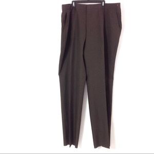 New Men's Pleated Front Pants Size 50L Brown